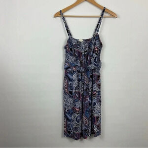 Soma Paisley Twist Front‎ Dress Size Medium